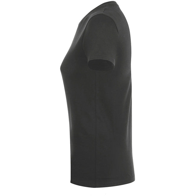 Dark Grey - Side - SOLS Womens-Ladies Regent Short Sleeve T-Shirt