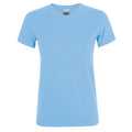 Sky Blue - Front - SOLS Womens-Ladies Regent Short Sleeve T-Shirt
