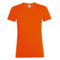 Orange - Front - SOLS Womens-Ladies Regent Short Sleeve T-Shirt