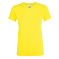 Lemon - Front - SOLS Womens-Ladies Regent Short Sleeve T-Shirt