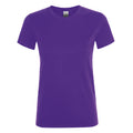 Dark Purple - Front - SOLS Womens-Ladies Regent Short Sleeve T-Shirt