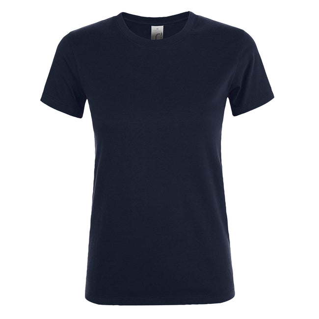 French Navy - Front - SOLS Womens-Ladies Regent Short Sleeve T-Shirt