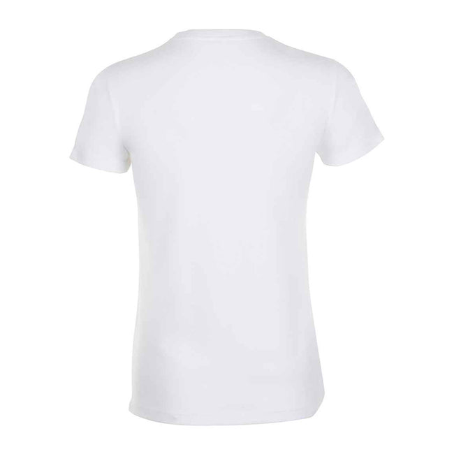 Absolute White - Back - SOLS Womens-Ladies Regent Short Sleeve T-Shirt