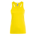 Lemon - Front - SOLS Womens-Ladies Justin Sleeveless Vest