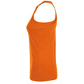 Orange - Side - SOLS Womens-Ladies Justin Sleeveless Vest