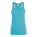 Atoll Blue - Front - SOLS Womens-Ladies Justin Sleeveless Vest