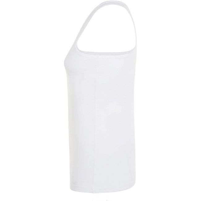 White - Side - SOLS Womens-Ladies Justin Sleeveless Vest