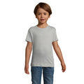 Pure Grey - Back - SOLS Childrens-Kids Regent Short Sleeve Fitted T-Shirt