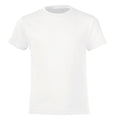 White - Front - SOLS Childrens-Kids Regent Short Sleeve Fitted T-Shirt