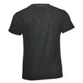 Charcoal Marl - Back - SOLS Childrens-Kids Regent Short Sleeve Fitted T-Shirt