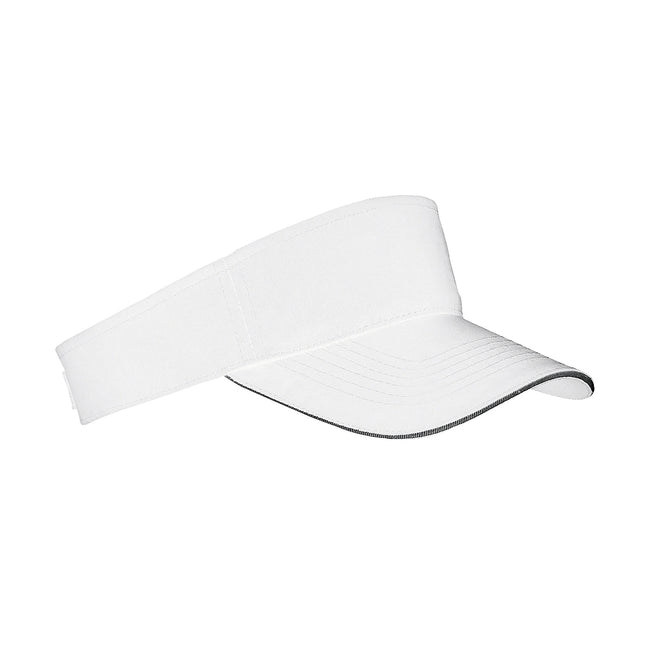 White-Black - Front - SOLS Unisex Ace Sun Visor