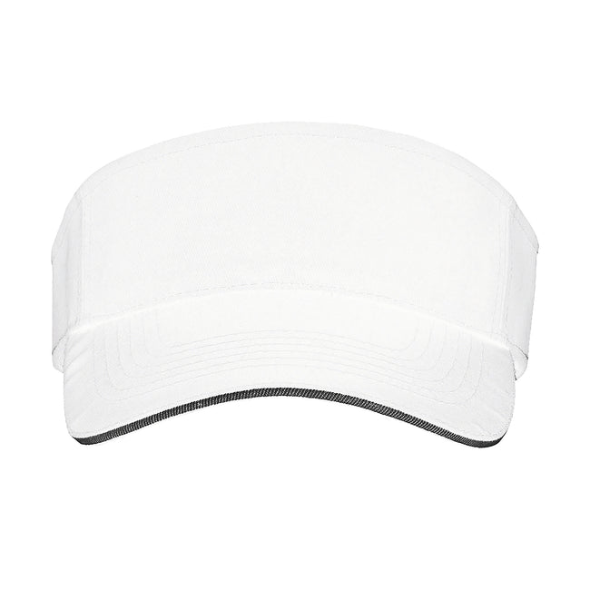 White-Black - Back - SOLS Unisex Ace Sun Visor
