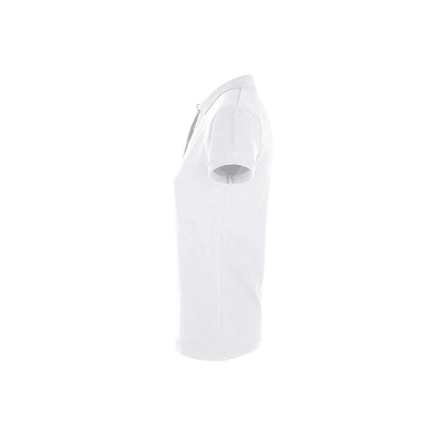 White - Lifestyle - SOLS Womens-Ladies Perfect Pique Short Sleeve Polo Shirt