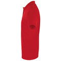 Red - Side - SOLS Mens Perfect Pique Short Sleeve Polo Shirt