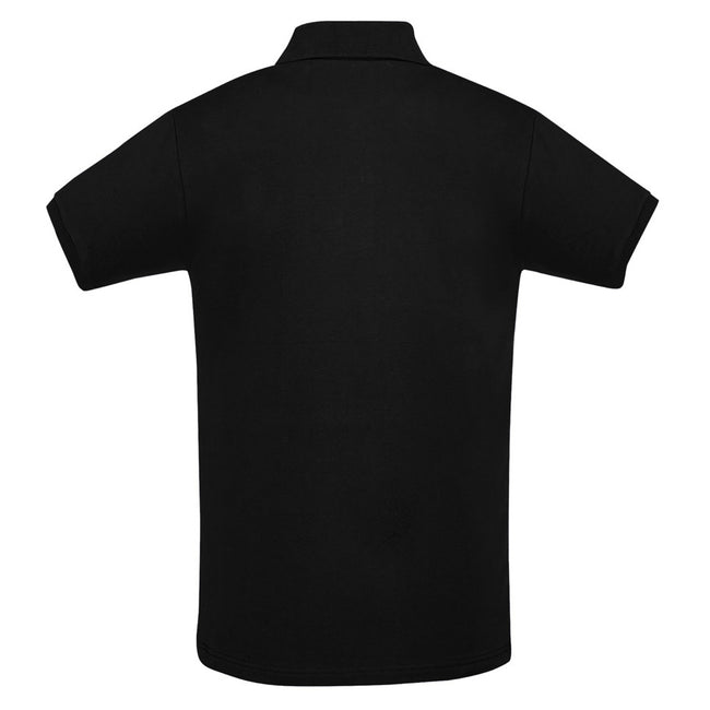 Black - Back - SOLS Mens Perfect Pique Short Sleeve Polo Shirt