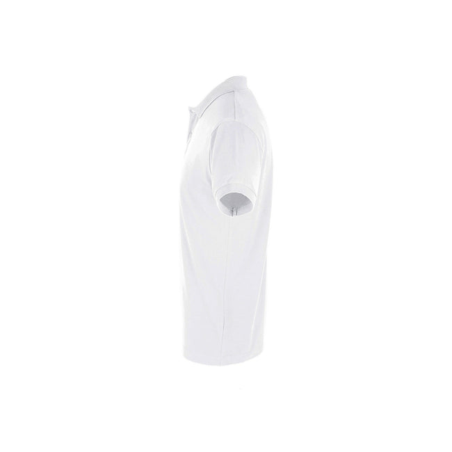 White - Lifestyle - SOLS Mens Perfect Pique Short Sleeve Polo Shirt