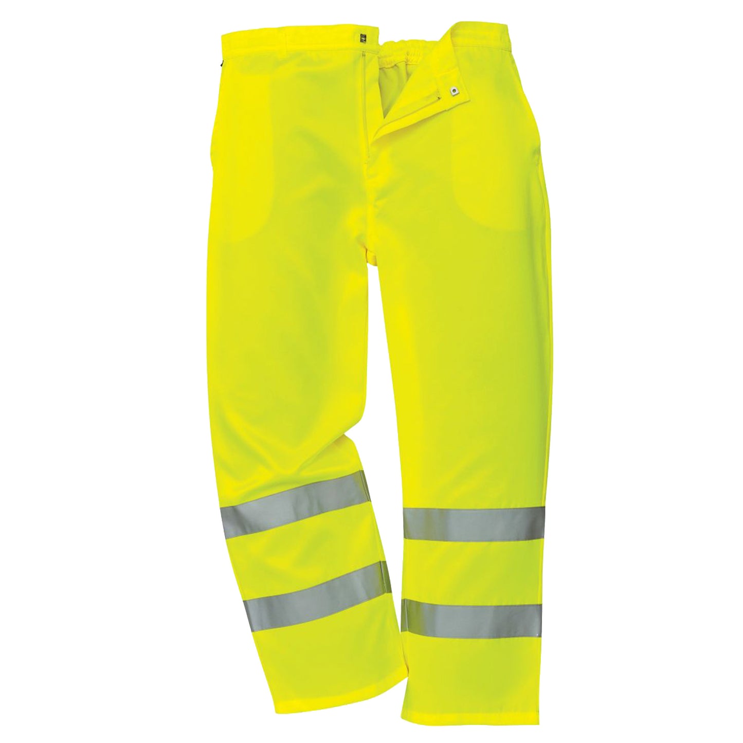Yellow - Front - Yoko Unisex Work Hi-Vis Trousers