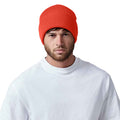 Fire Red - Back - Beechfield Unisex Original Cuffed Beanie Winter Hat