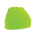 Fluorescent Green - Front - Beechfield Unisex Original Cuffed Beanie Winter Hat