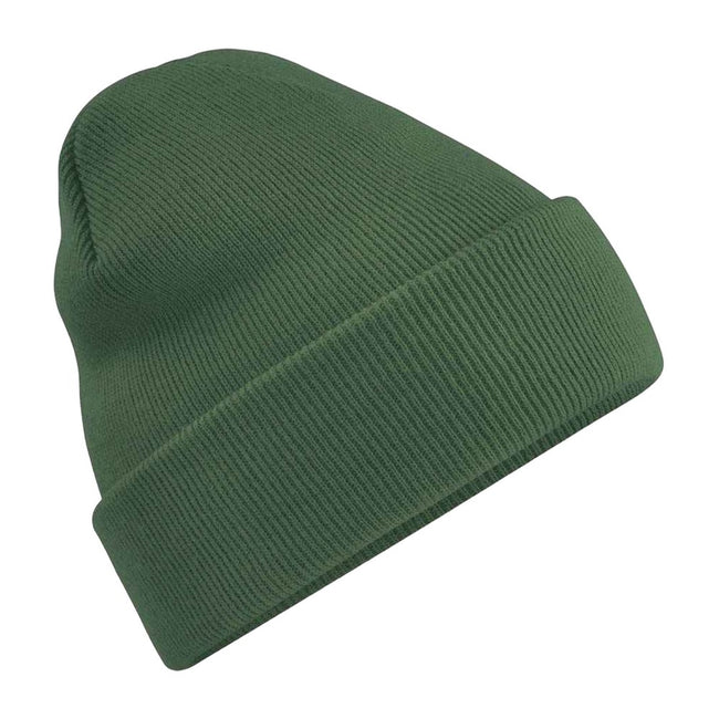 Moss Green - Front - Beechfield Unisex Original Cuffed Beanie Winter Hat