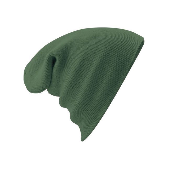Moss Green - Back - Beechfield Unisex Original Cuffed Beanie Winter Hat