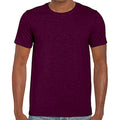 Maroon - Back - Gildan Mens Soft Style Ringspun T Shirt