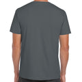 Charcoal - Side - Gildan Mens Soft Style Ringspun T Shirt