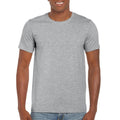 Sport Grey - Back - Gildan Mens Soft Style Ringspun T Shirt