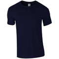 Navy - Front - Gildan Mens Soft Style Ringspun T Shirt