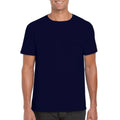 Navy - Back - Gildan Mens Soft Style Ringspun T Shirt
