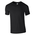 Black - Front - Gildan Mens Soft Style Ringspun T Shirt