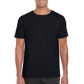 Black - Back - Gildan Mens Soft Style Ringspun T Shirt