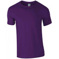 Purple - Front - Gildan Mens Soft Style Ringspun T Shirt