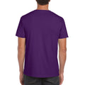 Purple - Side - Gildan Mens Soft Style Ringspun T Shirt
