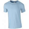 Light Blue - Front - Gildan Mens Soft Style Ringspun T Shirt
