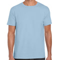 Light Blue - Back - Gildan Mens Soft Style Ringspun T Shirt