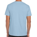 Light Blue - Side - Gildan Mens Soft Style Ringspun T Shirt