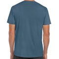 Indigo - Back - Gildan Mens Soft Style Ringspun T Shirt