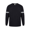 Oxford Navy - Front - Skinnifit Unisex Adults Drop Shoulder SF Logo Sweatshirt
