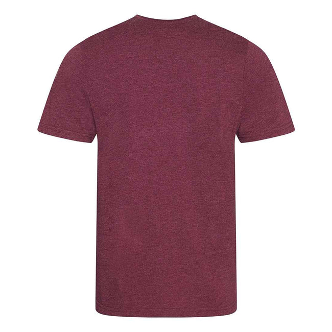 Heather Burgundy - Back - AWDis Mens Tri Blend T Shirt