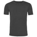 Slub Charcoal - Front - AWDis Mens Washed T Shirt