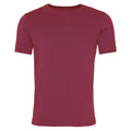Washed Burgundy - Front - AWDis Mens Washed T Shirt
