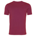 Washed Burgundy - Back - AWDis Mens Washed T Shirt