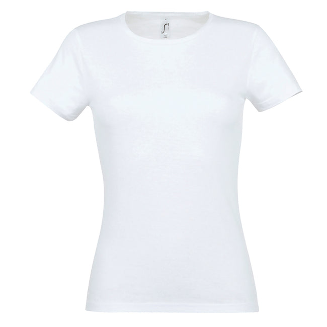 White - Front - SOLS Womens-Ladies Miss Short Sleeve T-Shirt