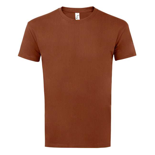 Terracotta - Front - SOLS Mens Imperial Heavyweight Short Sleeve T-Shirt