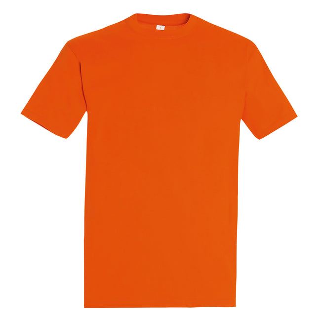 Orange - Front - SOLS Mens Imperial Heavyweight Short Sleeve T-Shirt