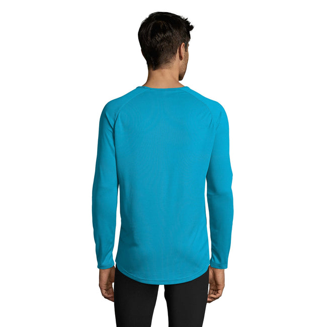 Aqua - Lifestyle - SOLS Mens Sporty Long Sleeve Performance T-Shirt