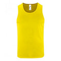 Neon Yellow - Front - SOLS Mens Performance Tank Top