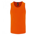 Neon Orange - Front - SOLS Mens Performance Tank Top