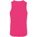 Neon Pink - Back - SOLS Mens Performance Tank Top